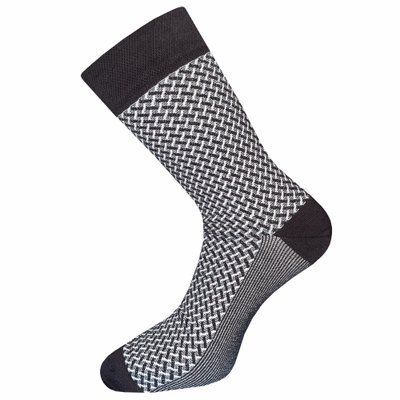 Men's jacquard socks 6445