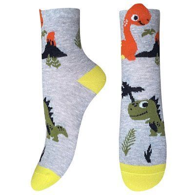 Шкарпетки дитячі 9450 Dino Friends 9450 1820 6402срібло-меланж фото