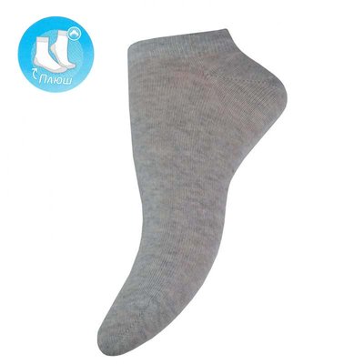 Шкарпетки жіночі 5366 короткі срібло меланж/чорний 5366 23 6402 фото