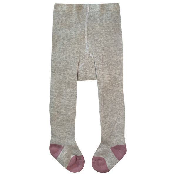 Tights for babies with terry foot  8273  "Pink Bird"
